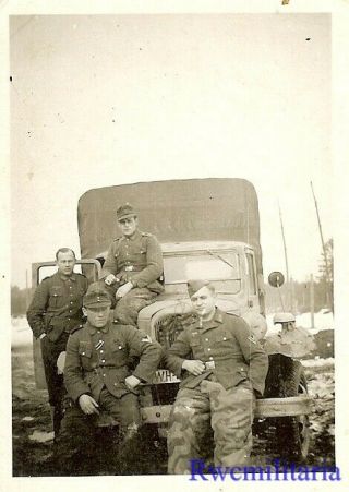 BEST Wehrmacht Troops w/ Camo Pants & Awards in Winter w/ Lkw Truck; Russia 2