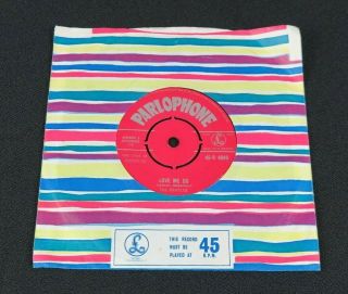 The Beatles Love Me Do (1st Red Parlophone,  Top Example) 7 "