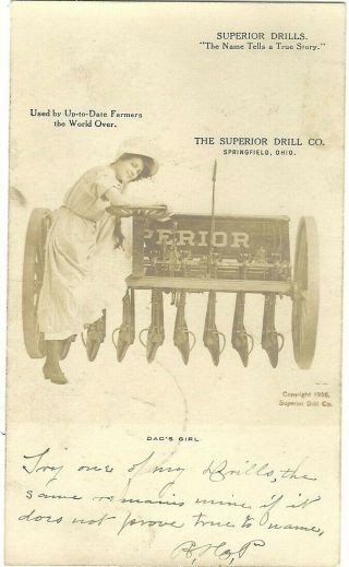 Rppc Advertisement For " Superior Drills " Springfield,  Ohio