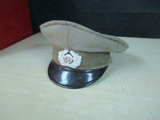 Wwii Vintage East German Army Visor Hat