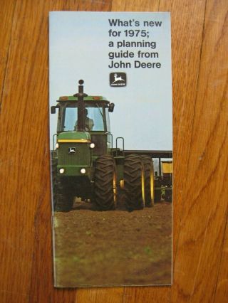 John Deere For 1975 Brochure 8430 8630 Tractor 6600 Sidehill Combine Baler