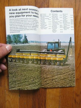 John Deere for 1975 Brochure 8430 8630 Tractor 6600 Sidehill Combine Baler 2