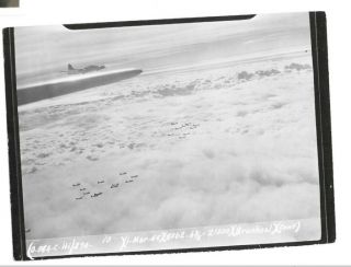 Wwii Orig Photo Usaaf 384th Bg B - 17s On Mission To Bruchsal