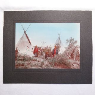 Antique 1899 Ute Indians Native Americans Photo Cabinet Card Old West Colorado
