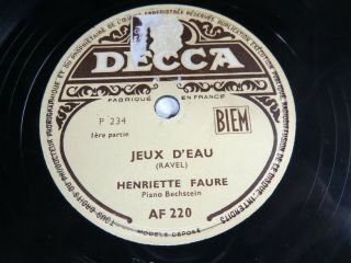 Henriette Faure - Decca Af220 - Jeux D 