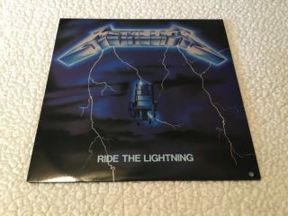 Metallica Ride The Lightning Promo Vinyl Lp Record Megaforce Records