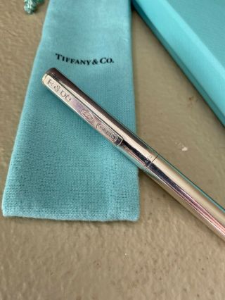 Vintage Tiffany & Co 1837 Sterling Silver Pen Pouch Box