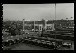 1932 South St Railroad Pier Manhattan Nyc York City Old Photo Negative H26