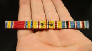 Wwii Us Army 3 Place Ribbon Bar Victory Asia Pacific American Campaign