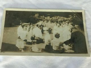 Antique Vintage Old Photo Of A Christian Baptism In A River Or Lake