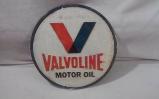 Valvoline Embossed Tin Sign - Retro Gas Oil Garage Man Cave Vintage Style