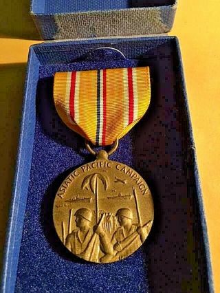 Ww2 Us Navy Marine Military Navy Asiatic Pacific Campaign Medal Us