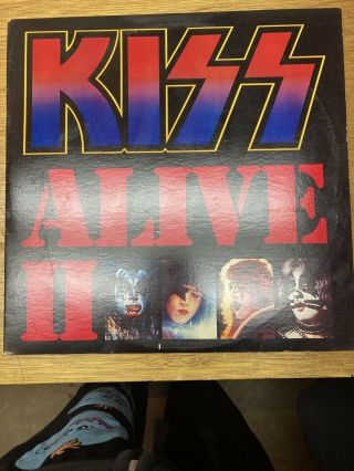 Vintage Vinyl 1977 Kiss Alive Ii Lp Casablanca Records Nblp - 7076 - 2