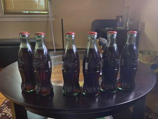 6 Coca Cola Bottles 8 Oz Death Valley Ca,  2 Terre Haute In,  Wy,  Co,  Nm