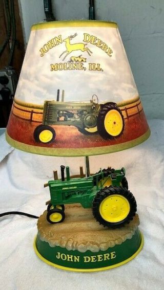 John Deere Desk Lamp Tractor Base Farm Yard With Shade Light And Sound