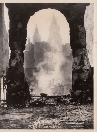 Bombing Of London England Official World War Ii German Press Photo - 1940
