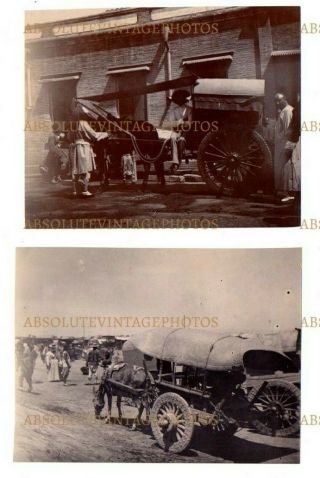 Old Photographs Chinese Transport Peking / Beijing China Vintage C.  1898