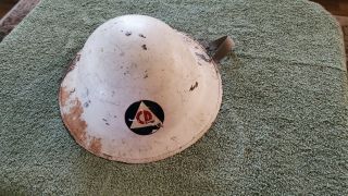 Ww2 U.  S.  Civil Defense Helmet Air Raid Wardens