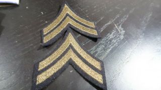 Wwii Us Army Corporal Stripes Chevron Matching Patches