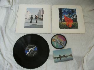 Pink Floyd Wish You Were Here 1st Uk Press A1/b3 Side - Opening Inner Ex,  /nm Audio