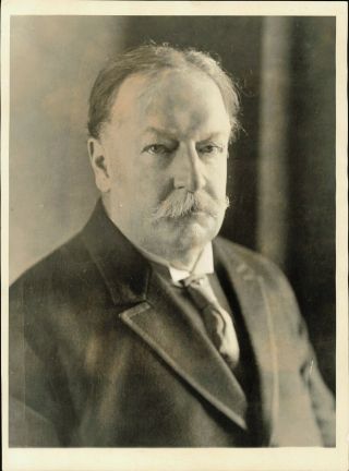1933 Press Photo Portrait Image Of Former President William Howard Taft