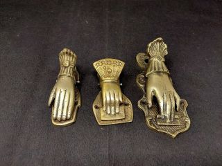 Old Brass Victorian Paper Clip Hand Shape Wall Paper Clip Indian Home Decor