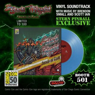 Sdcc 2019 - Stern Pinball - Black Knight Sword Of Rage - Vinyl Soundtrack