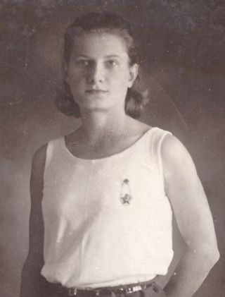 USSR Old Vintage Photo Young Woman Lady Pretty Girls Sport 2