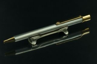 Cartier Must De Cartier Metal Gold Silver Ballpoint Pen C45