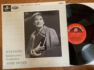 Annie Fischer Schumann Piano Orig.  Uk Columbia Sax 2583 Stereo Lp