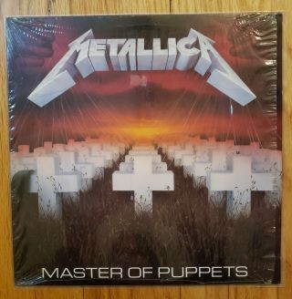 Metallica - Master Of Puppets Lp Vinyl 1986 Elektra Orig 1st Press Shrink Ex