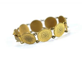 Wwii Liberation Of Belgium Bracelet 1944 Coins Sweetheart Jewelry