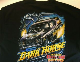 Darkhorse Mach 1 Mustang 2x Black 100 Cotton T - Shirt Drag Racing Nhra