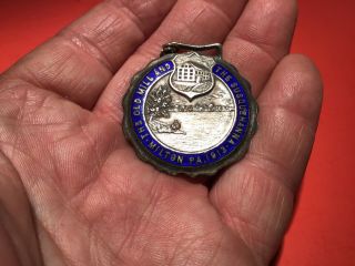 Vintage Milton Pa 1913 Medal " The Old Mill And Susquehanna "