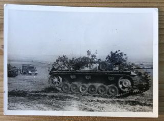 German Stug Assault Gun Tank Photograph Ww2