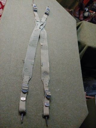 Ww2 Modified Equipment Suspenders Us Army