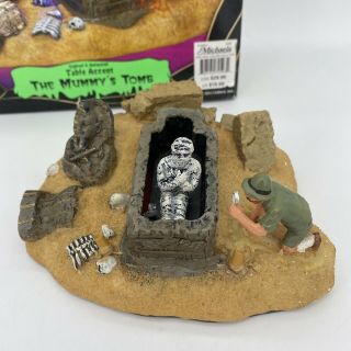 Lemax Spooky Town The Mummy ' s Tomb 74593 Lighted & Animated Table Accent READ 3