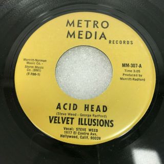 Garage Psych 45 - Velvet Illusions - Acid Head / She Was The Only Girl Mm307
