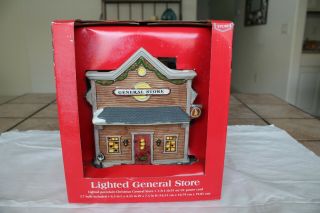 Rite Aid Home Christmas Village House Lighted Porcelain General Store Shipp