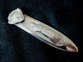 Art Nouveau French Silver Hallmarked Book Mark & Letter Opener