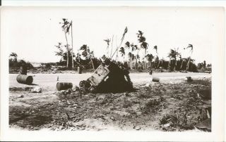 Ww2 Photo - Destroyed Japanese Tank Blown Up & Flipped Over