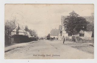 Old Card West Wratting Road Balsham Around 1910 Newmarket Cambridge