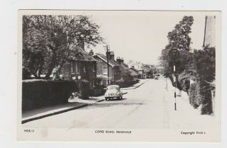 Old Real Photo Card Copse Road Meadvale Reigate Surrey Mead Vale Old Car