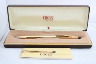 Cross Classic Century No.  4503 1/20 10K Rolled Gold Mechanical Pencil,  Cased 3