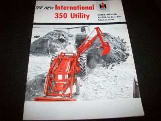 International Harvester 350 Utility Tractor Advertising Brochure