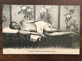 Southeast Asia China Old Postcard Chinese Naked Nude Girl Woman