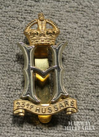 British 23rd Hussars Cap Badge (21722)
