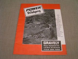 1952 Vintage Gravely Model L Walk - Behind Tractor 23 Pg.  Brochure Book -