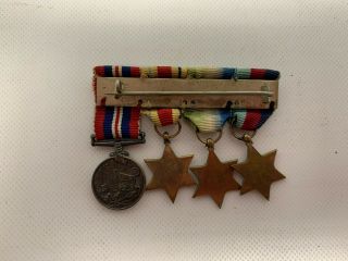 1939 - 45 WW2 CANADA MINIATURE MEDAL GROUP OF 4 2