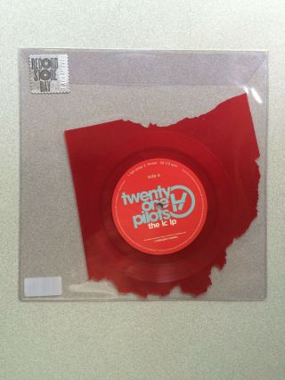 Twenty One Pilots The Lc Lp 2015 Rsd Red 7 " Ohio Shaped Vinyl Rare Only 4000